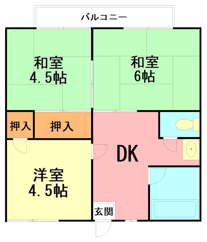 コーポ木村 202号室 間取り
