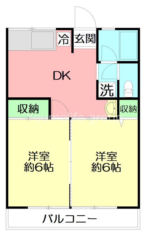 シティハイム　シャホールⅡ 202号室 間取り