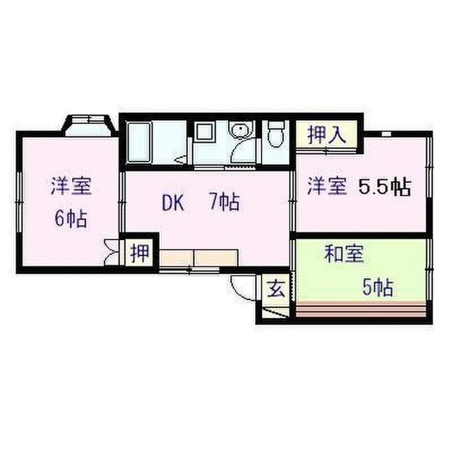 コミューハウス 201号室 間取り