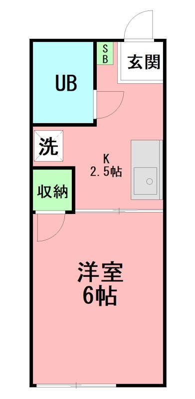 シティハイムベルA 201号室 間取り