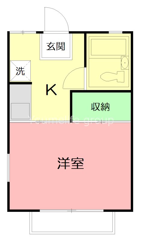 ジュネス宮坂 203号室 間取り