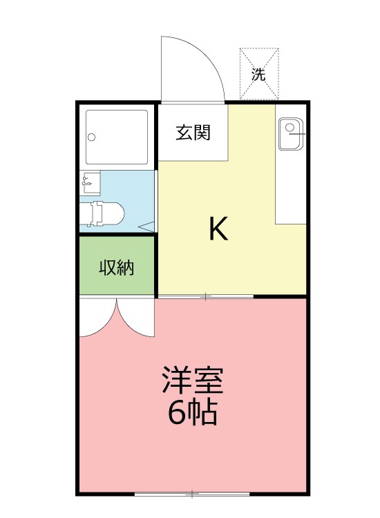 ヴィラ萩が丘 202号室 間取り