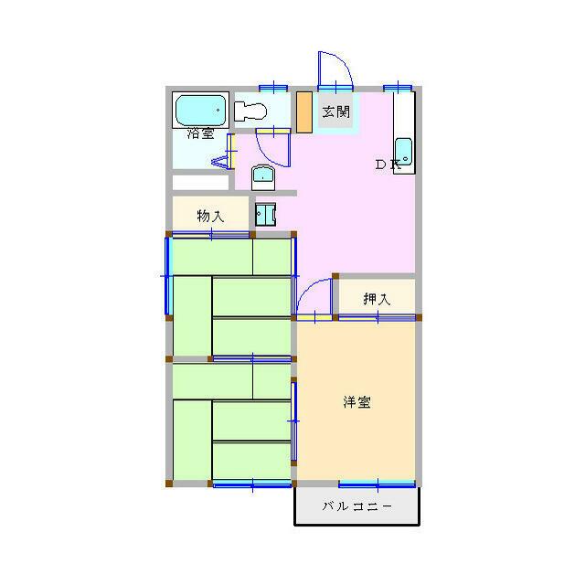 ロネット早川Ⅰ 102号室 間取り