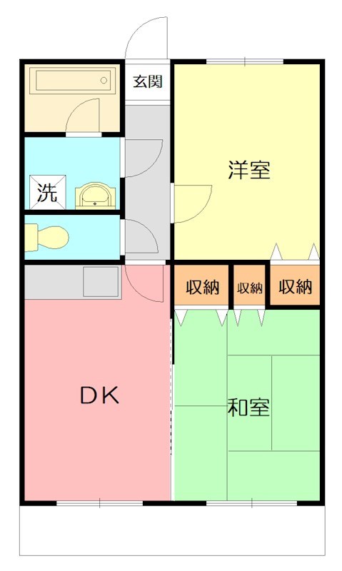 メゾンユー  205号室 間取り