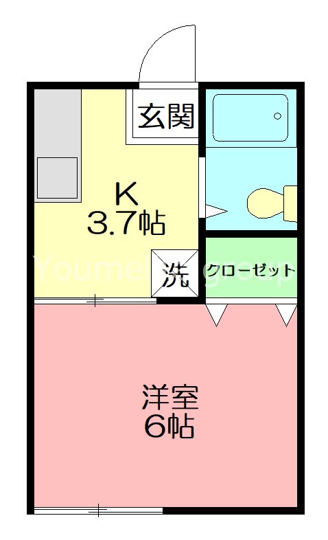 サンシャインホームコジマ 201号室 間取り