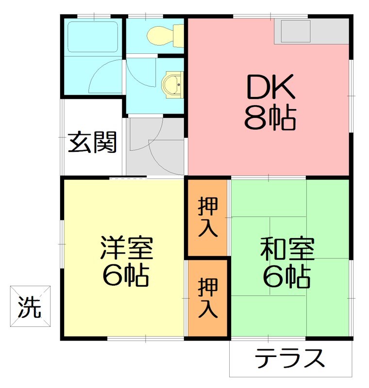 コーポ木村 101号室 間取り
