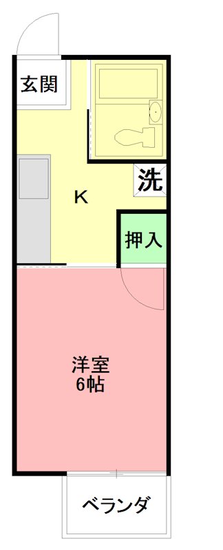 シティハイムエクセル３ 107号室 間取り