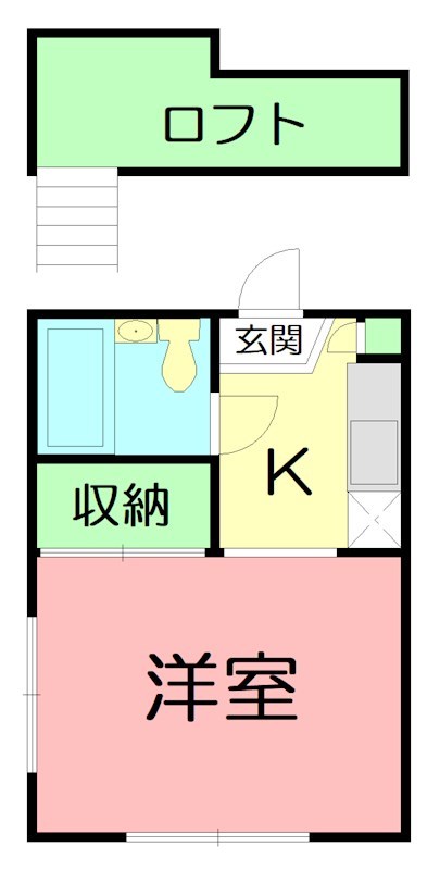 スターハイム 204号室 間取り