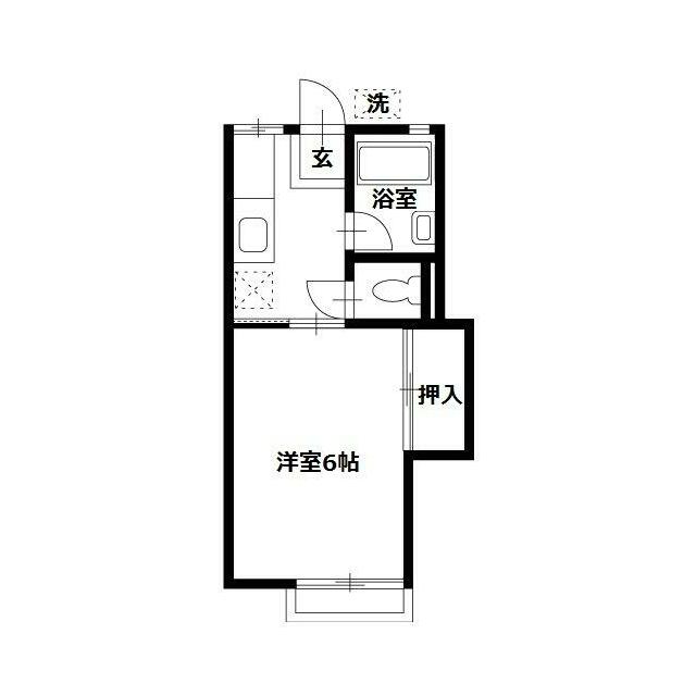 ヒルズ・フジサワ A103号室 間取り