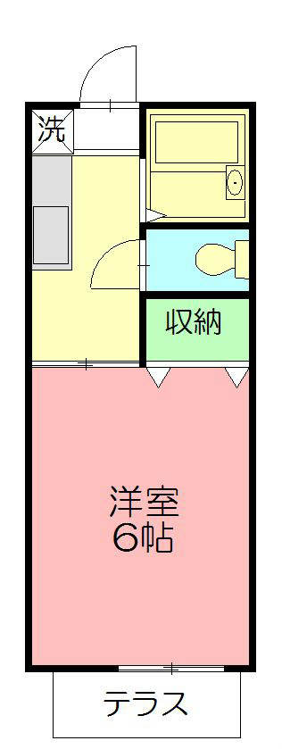 湘南ハイツ   105号室 間取り