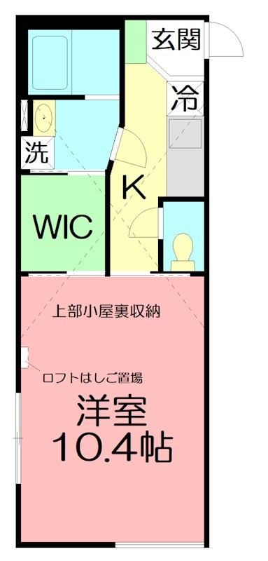 ティファナ茅ヶ崎 203号室 間取り