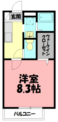 ソレイユ湘南 102号室 間取り