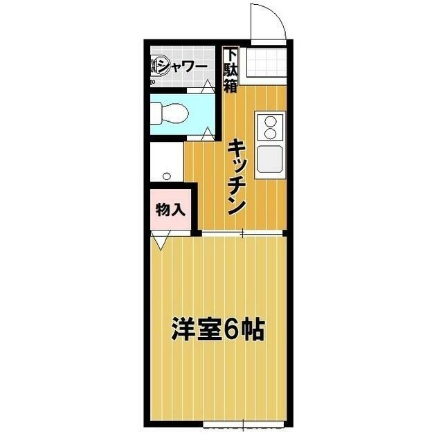 サンハイツ堀内 202号室 間取り