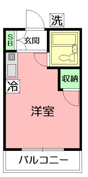 ステップハイツ 202号室 間取り