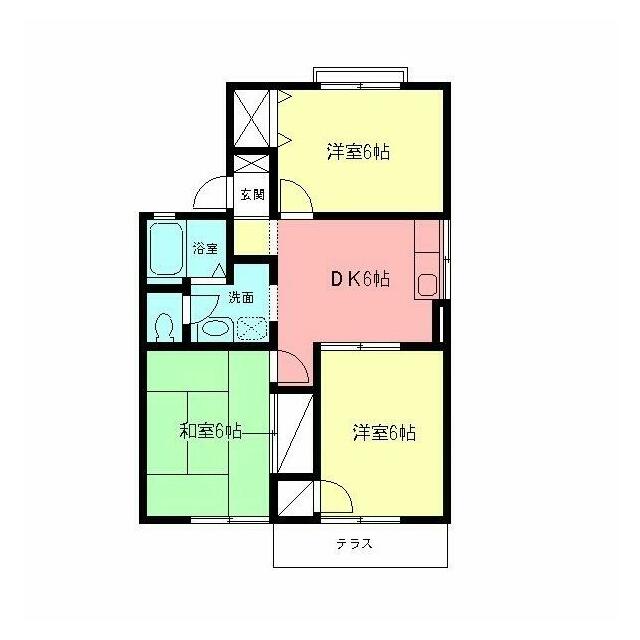 コーポ桜井Ｂ 101号室 間取り