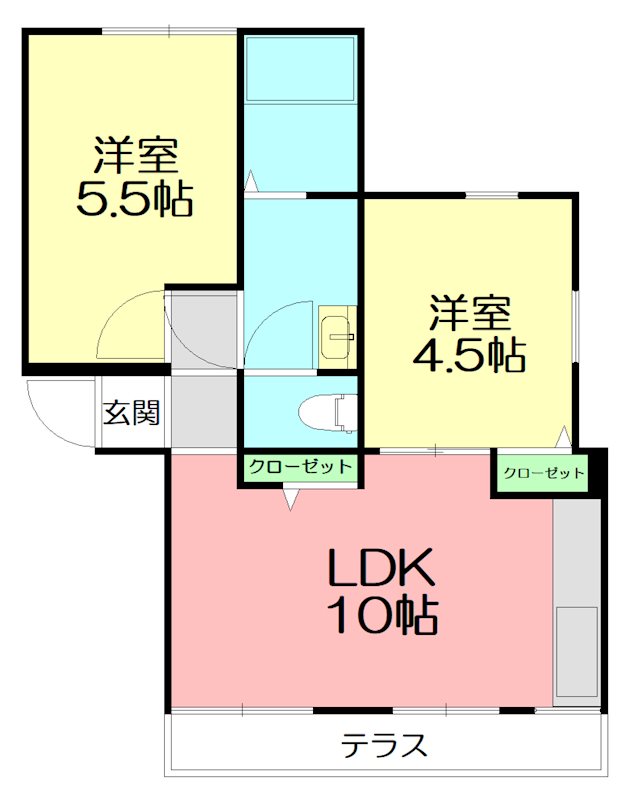 ラ・クエスタゆめが丘Ｄ 203号室 間取り