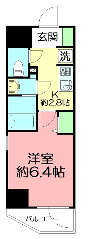 N-stage　平塚 806号室 間取り