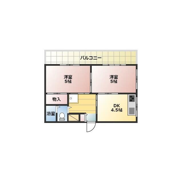 ひかりビル 3F号室 間取り