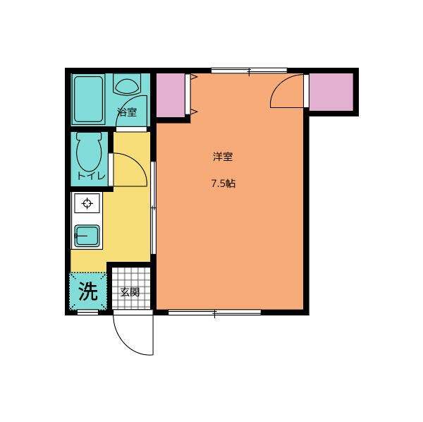 さんえすと 102号室 間取り