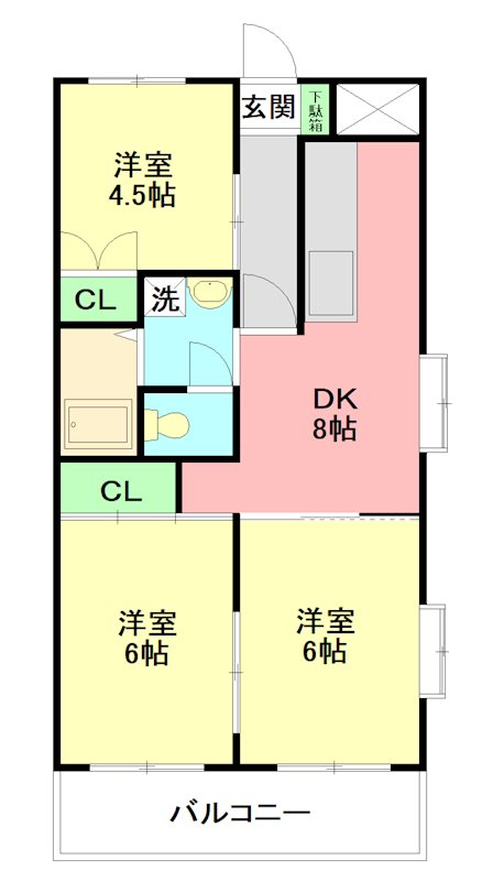 サンシティ成宮 201号室 間取り