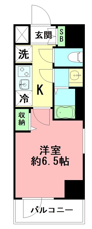 Ｎ－ｓｔａｇｅ　平塚Ⅱ 406号室 間取り