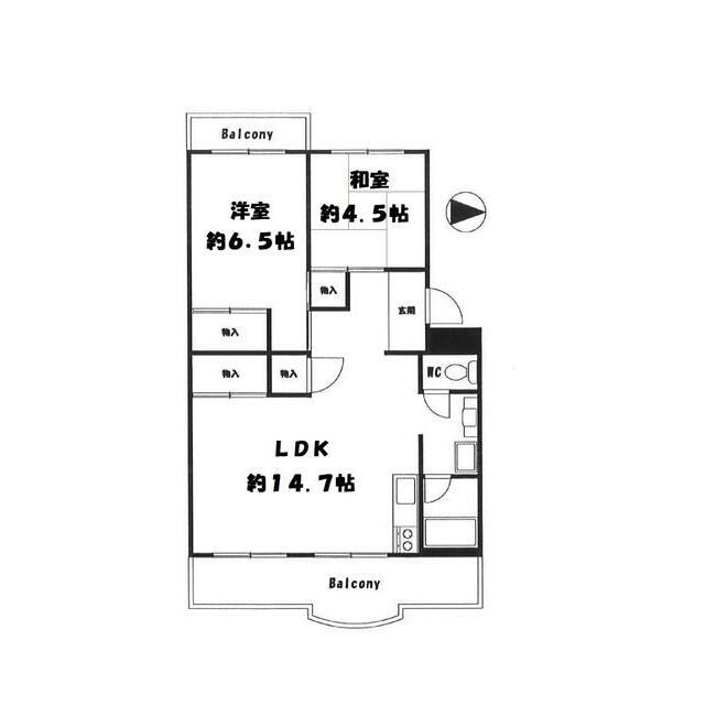 コリーナ３３ 502号室 間取り