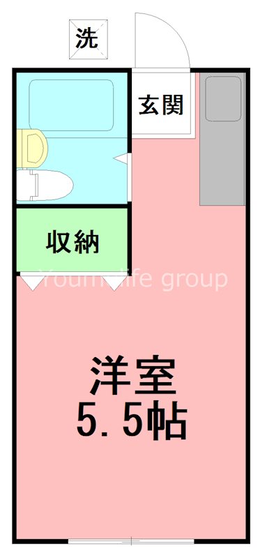 ハイツ相栄 1号室 間取り