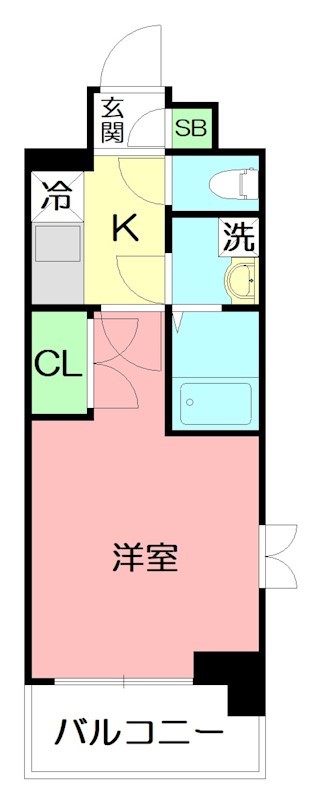 フェリックス本厚木 806号室 間取り