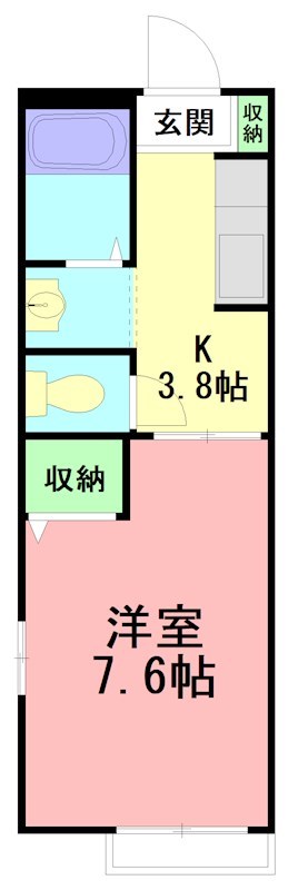 サンヴィレッジ 206号室 間取り