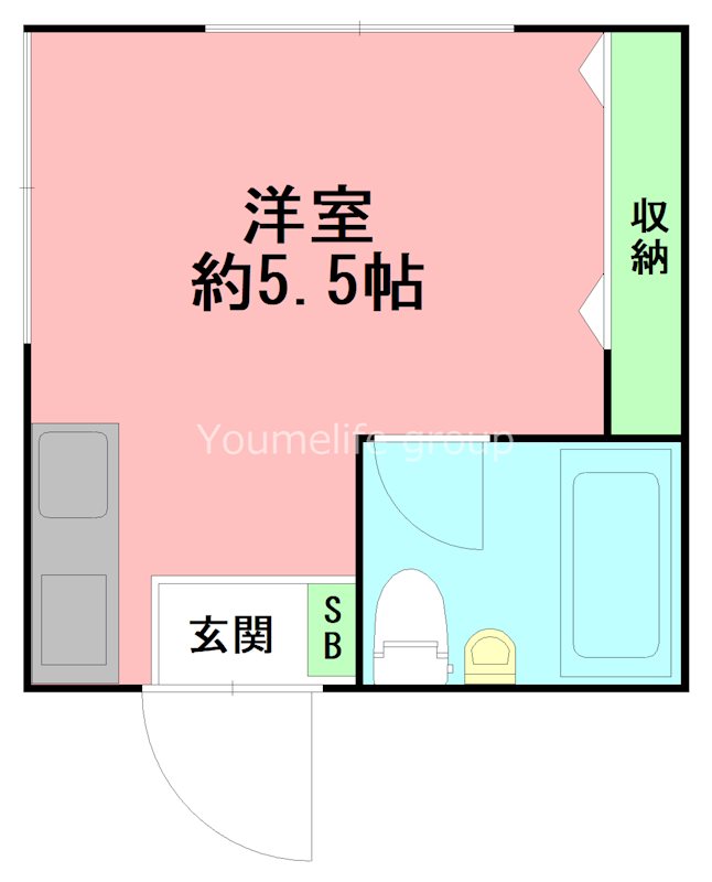 エスポワール小町 201号室 間取り