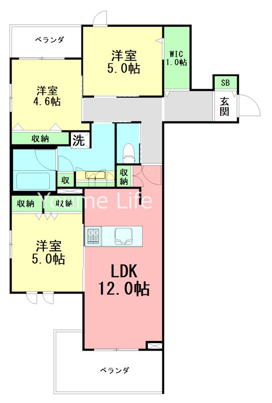 鎌倉静庵 201号室 間取り