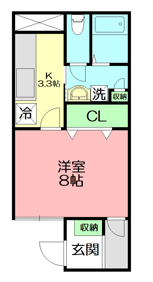 タツミビル 302号室 間取り