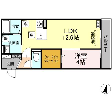 ソフィア栢山 103号室 間取り