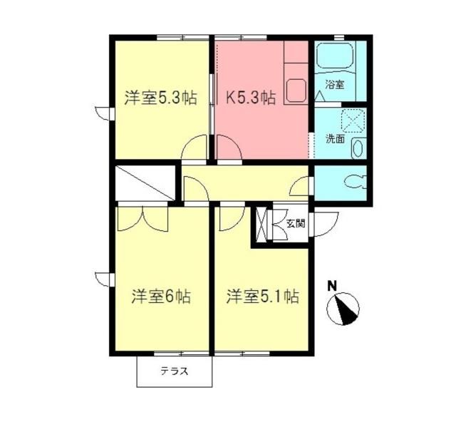 メゾン南原 101号室 間取り