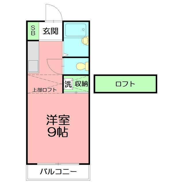 エントピア市川 205号室 間取り