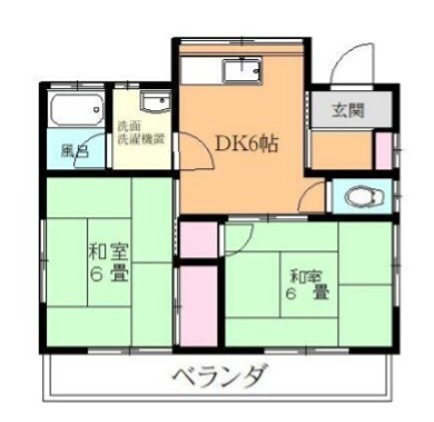 奥津短期アパート 201号室 間取り
