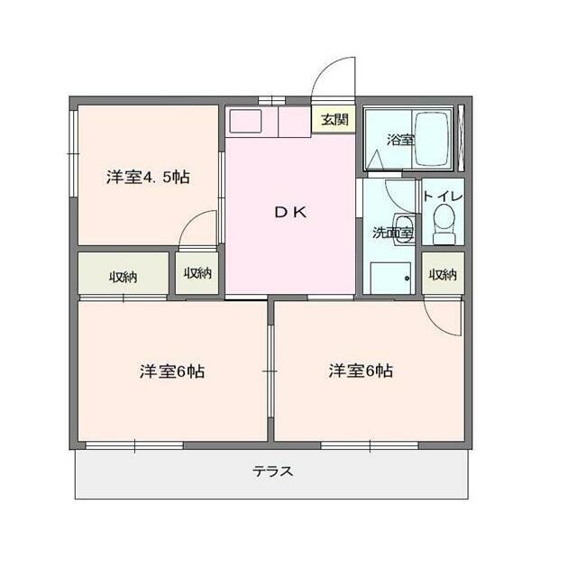 グリーンハイツ３２５Ａ 202号室 間取り