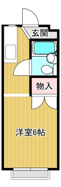 シティーコープ善行 1F号室 間取り