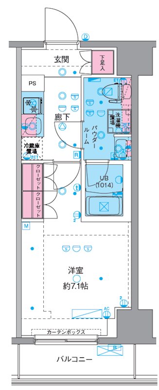 GENOVIA平塚 0205号室 間取り