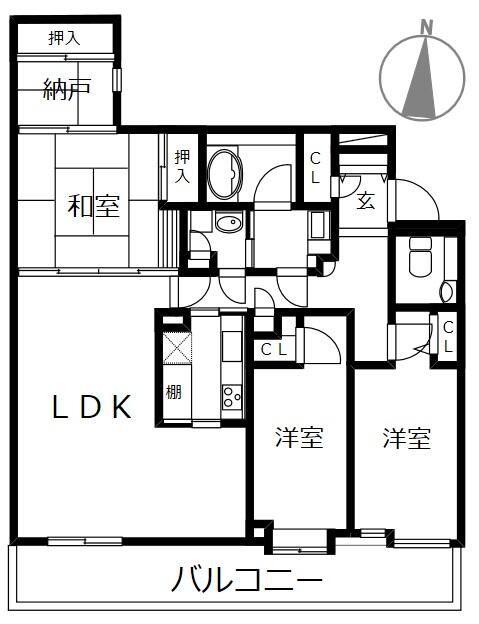ダイアパレス湘南片瀬山 404号室 間取り