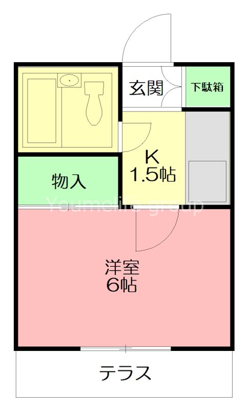 ベルメゾン秦野 101号室 間取り