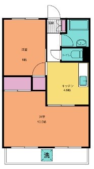 大雄山マンション 204号室 間取り