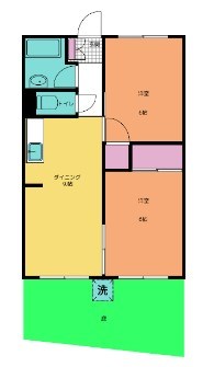 大雄山マンション 105号室 間取り