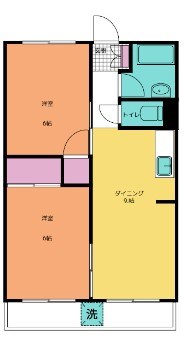 大雄山マンション 202号室 間取り