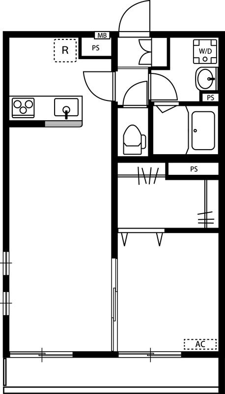 リブリ・ハナミズキ湘南台  307号室 間取り