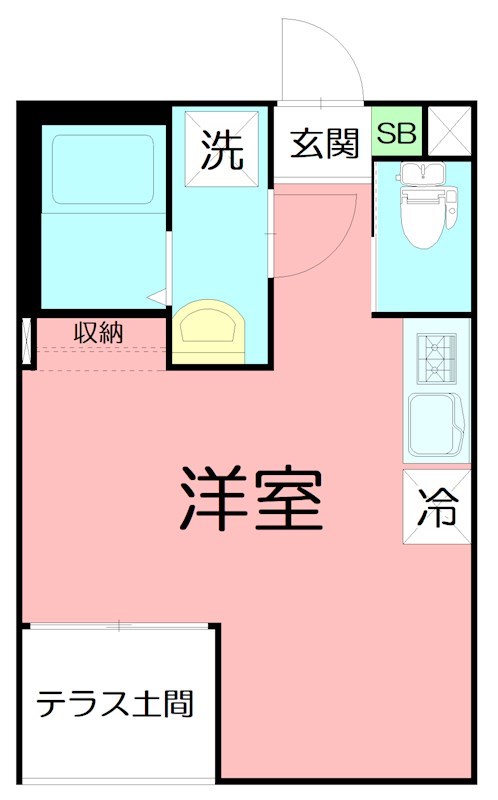 Casa Collina 101号室 間取り