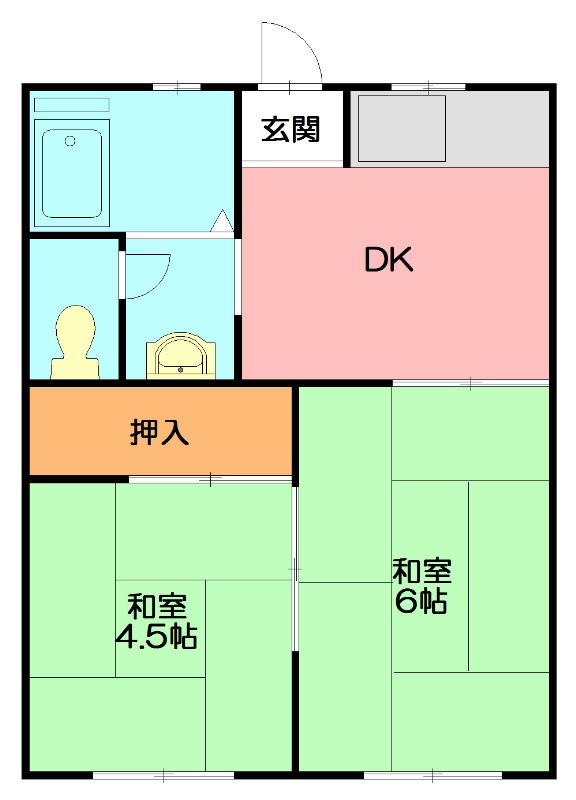 メゾン森 101号室 間取り