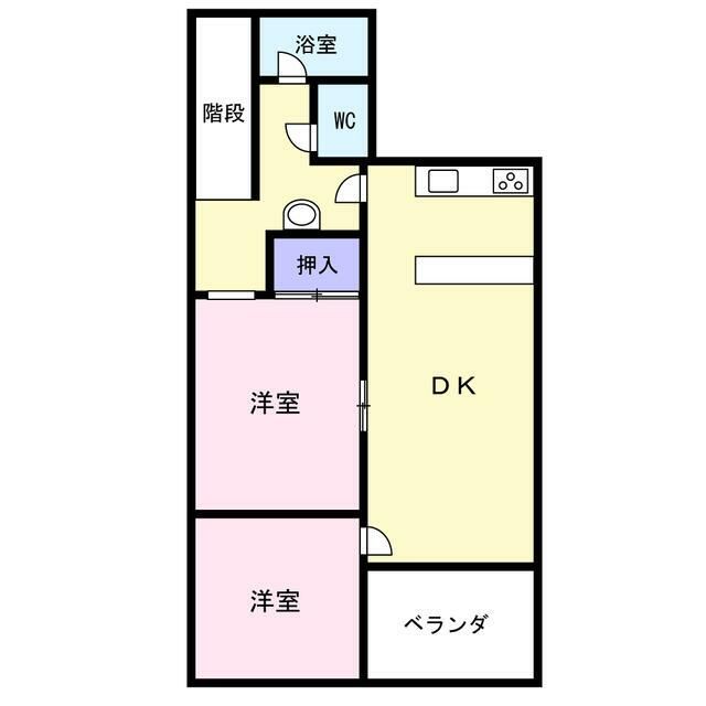 緑ヶ丘２丁目賃貸 間取り