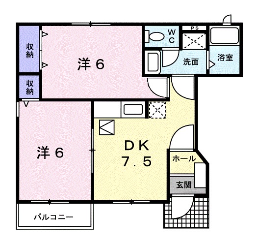 Ｍ・シャルマンジャンＢ 101号室 間取り