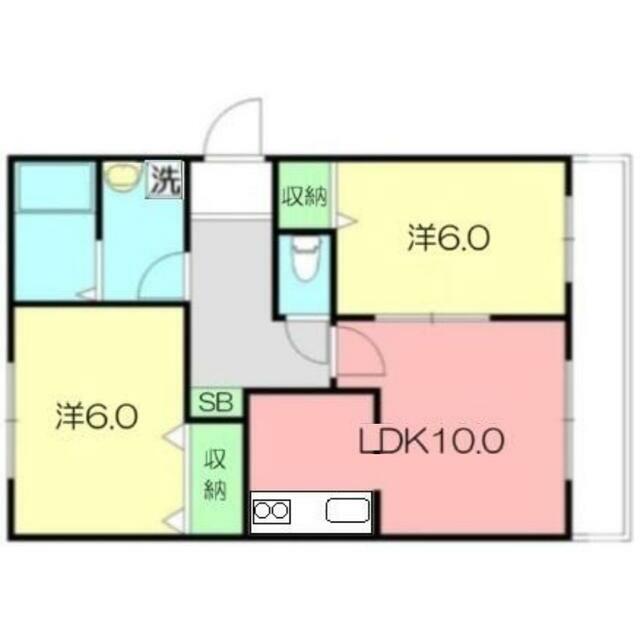インベストメント高森Ⅱ 202号室 間取り